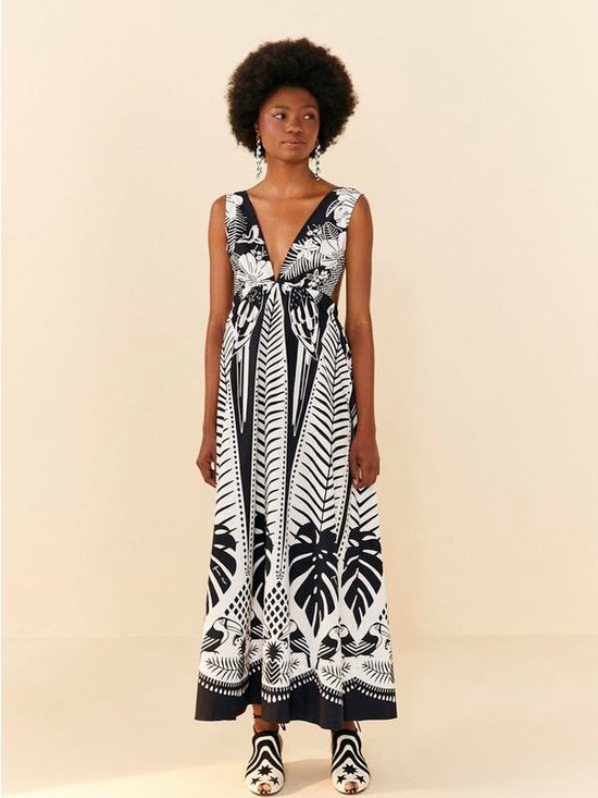 FARM Rio Dresses & Skirts - Farm Rio Macaw Elegance Maxi Dress with Tropical Print